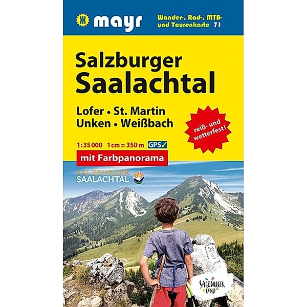Mayr Wanderkarte Salzburger Saalachtal, Lofer, St. Martin, Unken, Weissbach 1:35.000