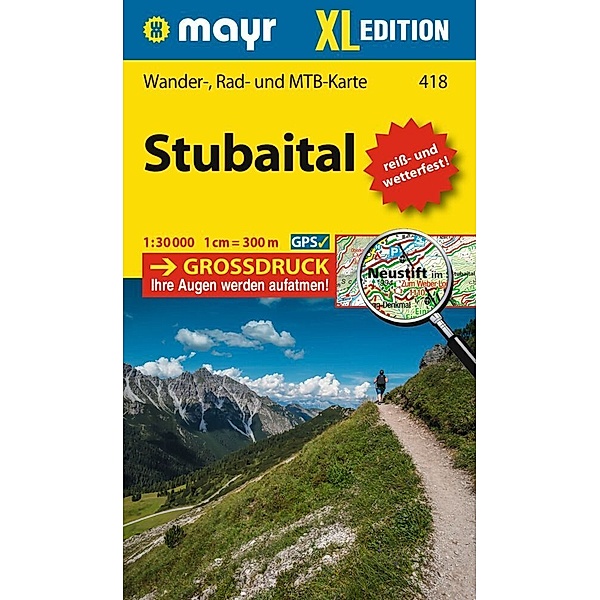 Mayr Wanderkarte Stubaital XL 1:30.000