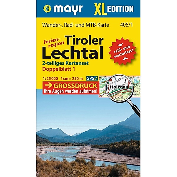 Mayr Wanderkarte Tiroler Lechtal XL (2-Karten-Set) 1:25.000