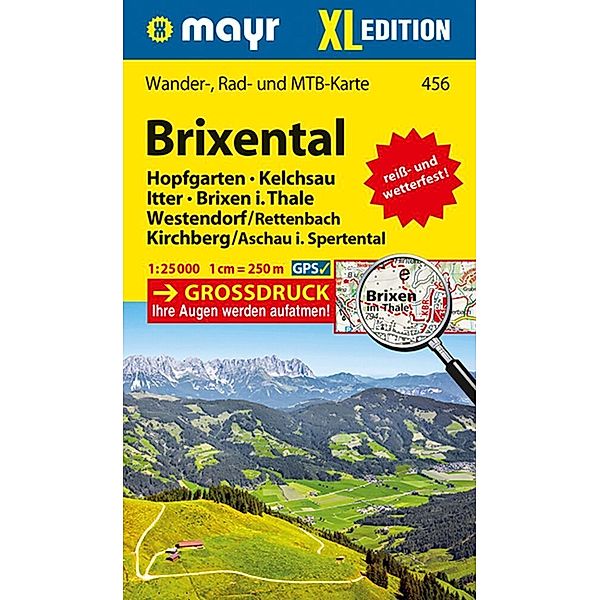 Mayr Wanderkarte / WM 456 / Mayr Karte Brixental