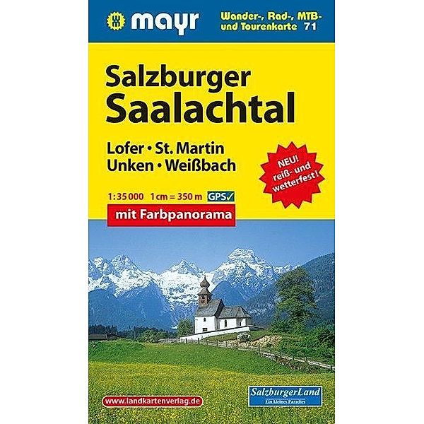 Mayr Wanderkarte / WM 71 / Mayr Karte Salzburger Saalachtal