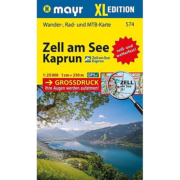 Mayr Wanderkarte Zell am See, Kaprun XL 1:25.000