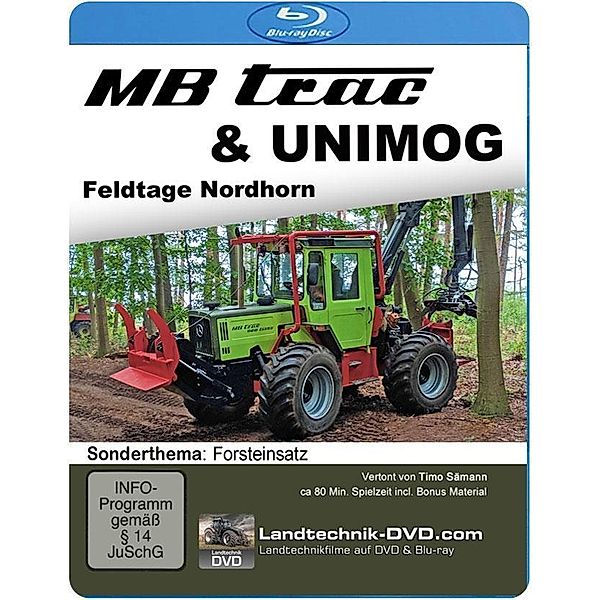 MB trac & Unimog Feldtage Nordhorn - Sonderthema Forsteinsatz, 1 Blu-ray