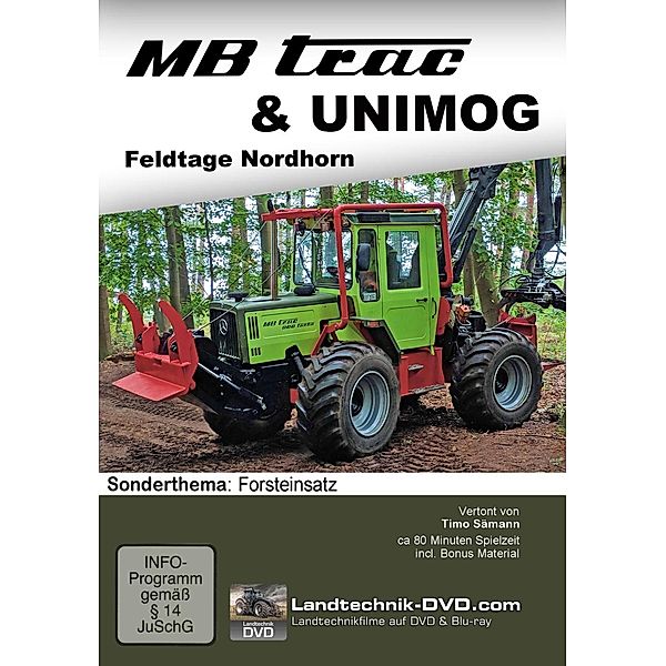 MB trac & Unimog Feldtage Nordhorn - Sonderthema Forsteinsatz, 1 DVD