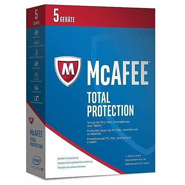 Mcafee 2017 Total Protection 5 Device (Code In A B