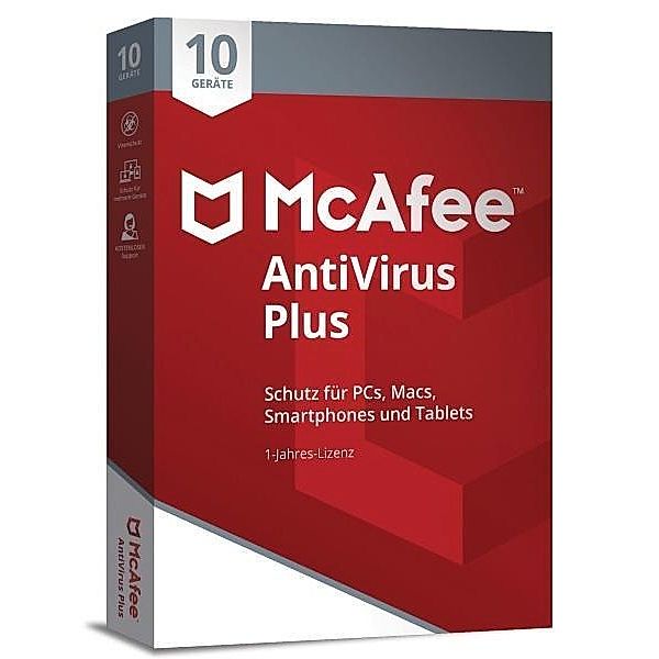 McAfee AntiVirus Plus 10 Device, 1 Code in a Box