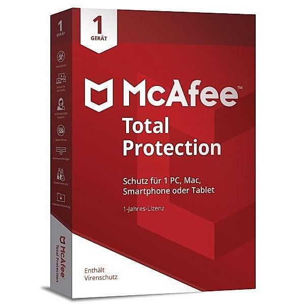 McAfee Total Protection 1 Device, 1 Code in a Box