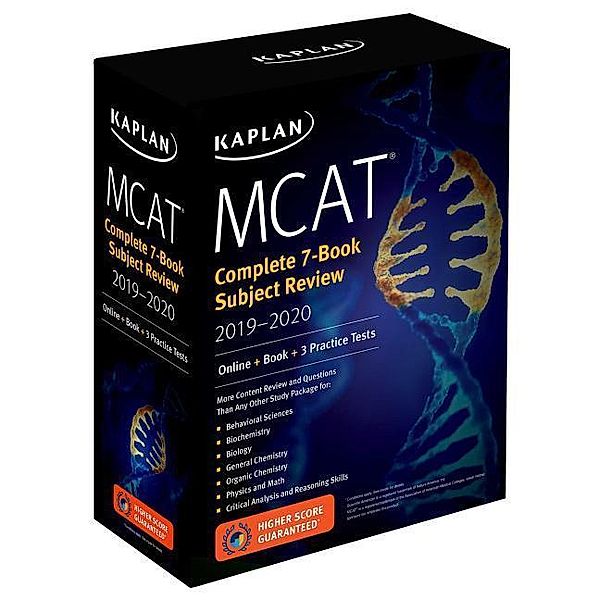 MCAT Complete 7-Book Subject Review 2019-2020, Kaplan Test Prep