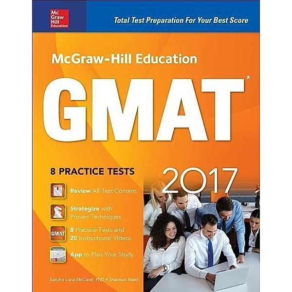 Mccune, S: McGraw-Hill Education GMAT 2017, Sandra Luna McCune, Shannon Reed