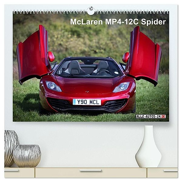 McLaren MP4-12C Spider (hochwertiger Premium Wandkalender 2024 DIN A2 quer), Kunstdruck in Hochglanz, Jürgen Wolff
