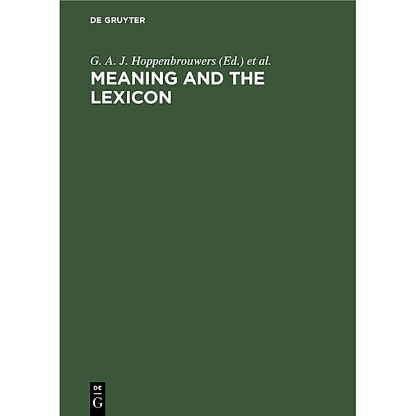 Meaning and the lexicon