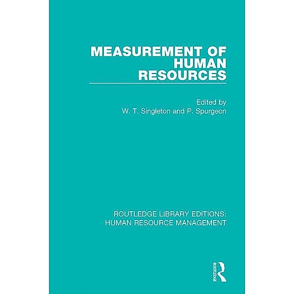 Measurement of Human Resources
