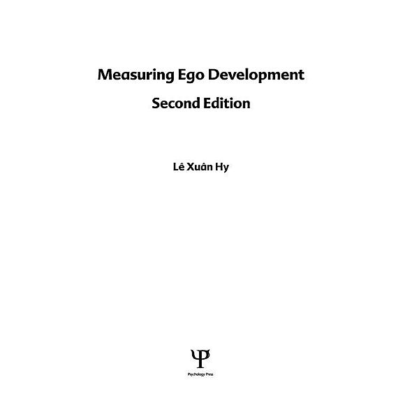 Measuring Ego Development, Le Xuan Hy, Jane Loevinger