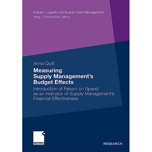 Measuring Supply Management's Budget Effects, Anna Quitt