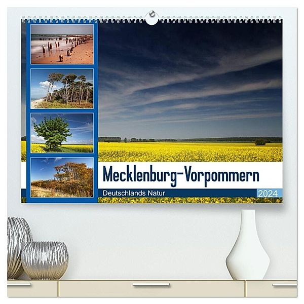 Mecklenburg-Vorpommern (hochwertiger Premium Wandkalender 2024 DIN A2 quer), Kunstdruck in Hochglanz, Thomas Deter