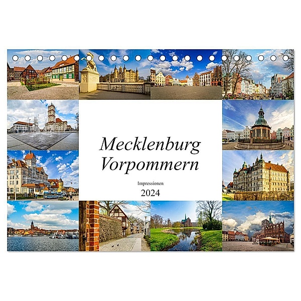 Mecklenburg Vorpommern Impressionen (Tischkalender 2024 DIN A5 quer), CALVENDO Monatskalender, Dirk Meutzner