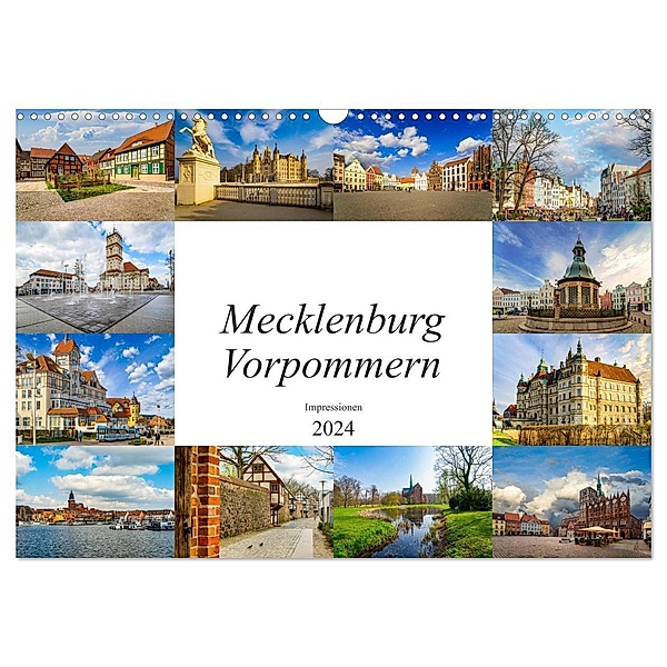 Mecklenburg Vorpommern Impressionen (Wandkalender 2024 DIN A3 quer), CALVENDO Monatskalender, Dirk Meutzner