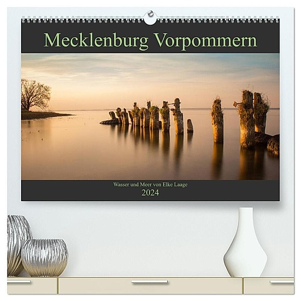 Mecklenburg Vorpommern - Wasser und Meer (hochwertiger Premium Wandkalender 2024 DIN A2 quer), Kunstdruck in Hochglanz, Elke Laage