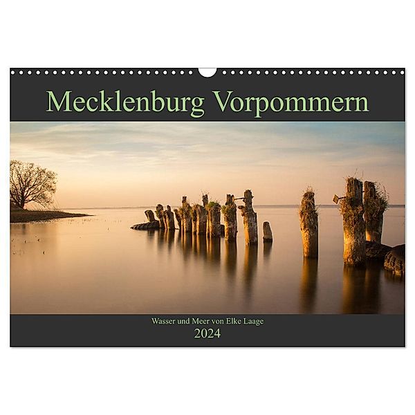 Mecklenburg Vorpommern - Wasser und Meer (Wandkalender 2024 DIN A3 quer), CALVENDO Monatskalender, Elke Laage