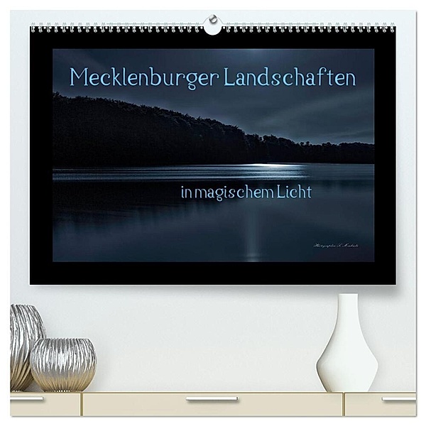 Mecklenburger Landschaften in magischem Licht (hochwertiger Premium Wandkalender 2024 DIN A2 quer), Kunstdruck in Hochglanz, Sandro Mischuda
