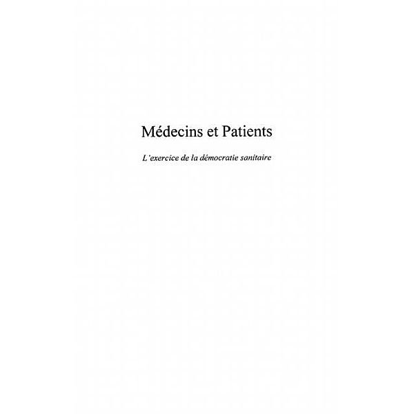 Medecins et Patients / Hors-collection, Gregoire Moutel