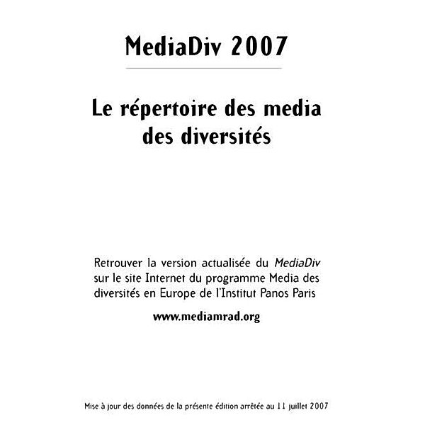 Media div:  le repertoire des medias des diversites / Hors-collection, Collectif