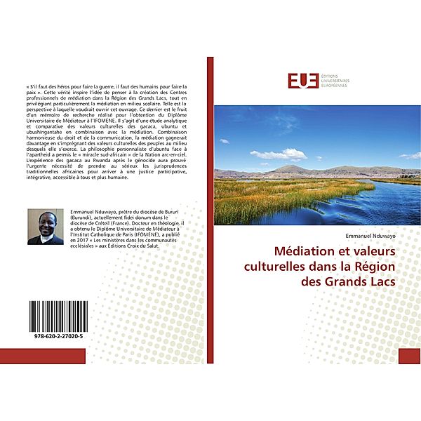 Médiation et valeurs culturelles dans la Région des Grands Lacs, Emmanuel Nduwayo