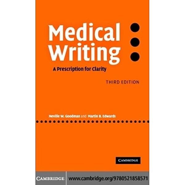 Medical Writing, Neville W. Goodman