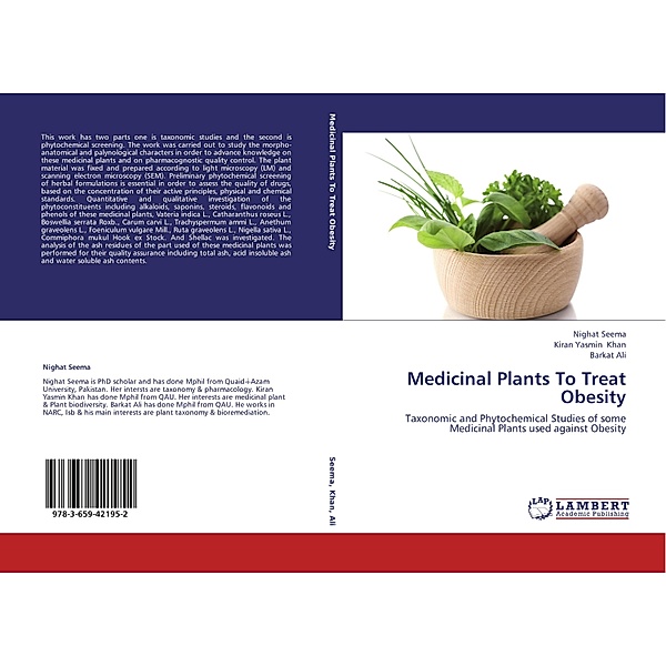 Medicinal Plants To Treat Obesity, Nighat Seema, Kiran Yasmin Khan, Barkat Ali