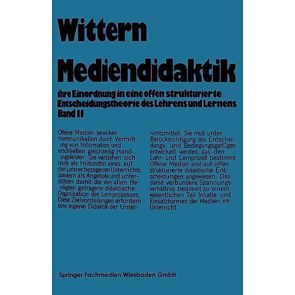 Mediendidaktik, Jörn Wittern