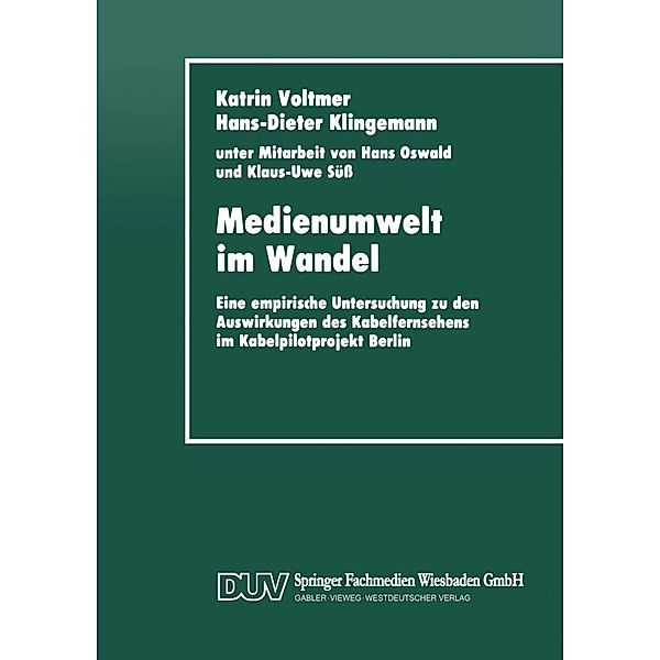 Medienumwelt im Wandel, Katrin Voltmer Katrin Voltmer