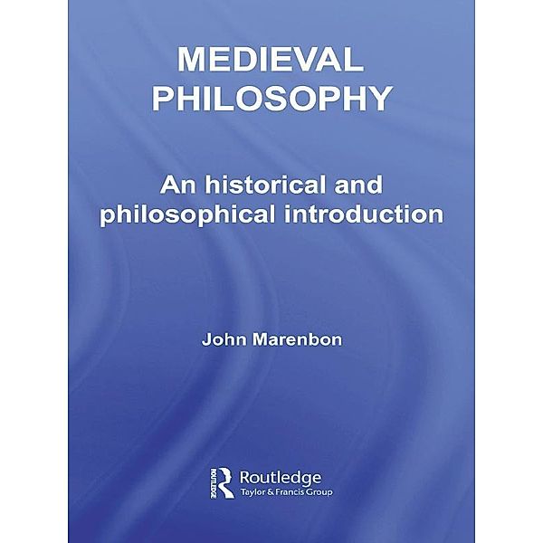 Medieval Philosophy, John Marenbon