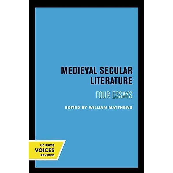 Medieval Secular Literature / Center for Medieval and Renaissance Studies, UCLA Bd.1