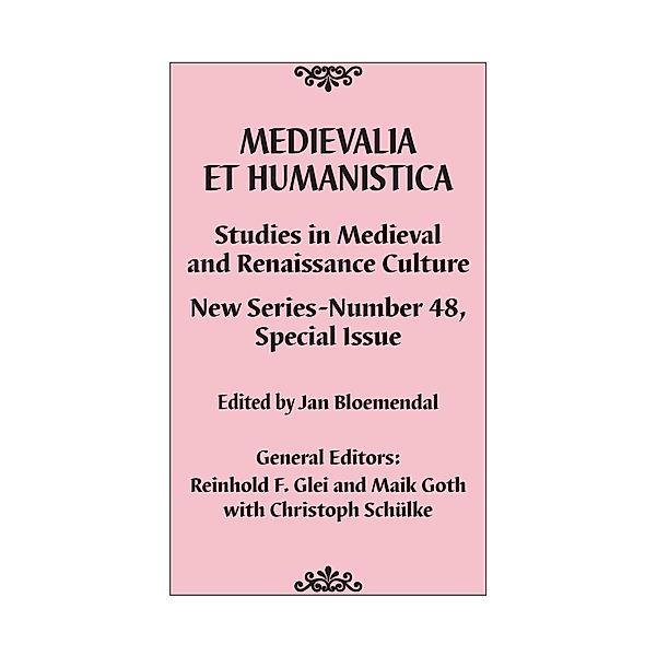 Medievalia et Humanistica, No. 48 / Medievalia et Humanistica Series Bd.48