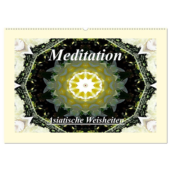 Meditation - Asiatische Weisheiten (Wandkalender 2024 DIN A2 quer), CALVENDO Monatskalender, Art-Motiva
