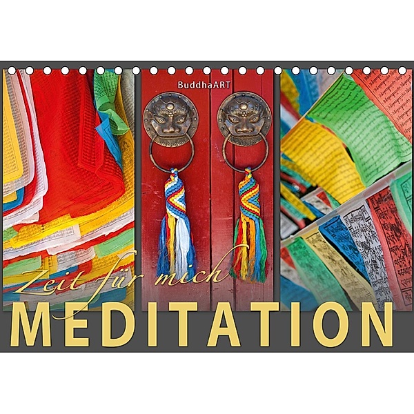 MEDITATION Zeit für mich (Tischkalender 2021 DIN A5 quer), BuddhaART