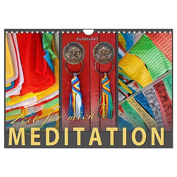 MEDITATION Zeit für mich (Wandkalender 2024 DIN A4 quer), CALVENDO Monatskalender, BuddhaART