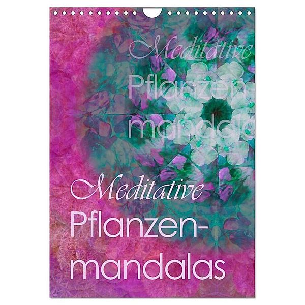 Meditative Pflanzenmandalas (Wandkalender 2024 DIN A4 hoch), CALVENDO Monatskalender, Christine B-B Müller