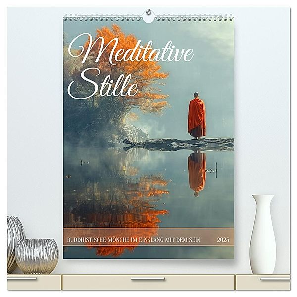 Meditative Stille (hochwertiger Premium Wandkalender 2025 DIN A2 hoch), Kunstdruck in Hochglanz, Calvendo, Kerstin Waurick