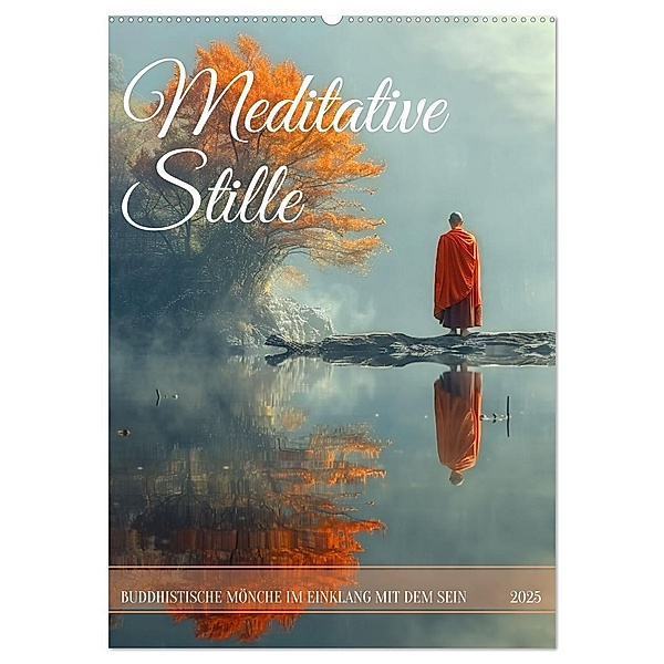 Meditative Stille (Wandkalender 2025 DIN A2 hoch), CALVENDO Monatskalender, Calvendo, Kerstin Waurick
