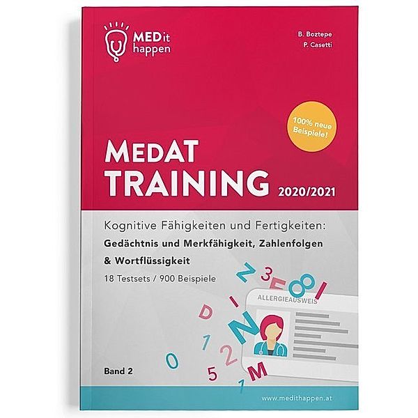 MEDithappen MedAT Training 2020/2021.Bd.2, Bedirhan Boztepe, Pascal Casetti