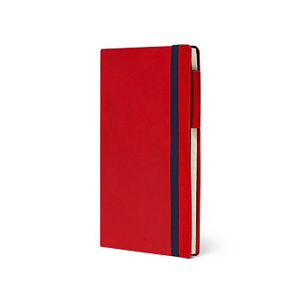 Medium Weekly Diary With Notebook 12 Month 2022 - Red
