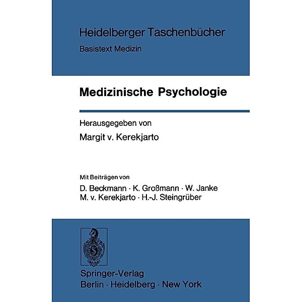 Medizinische Psychologie / Heidelberger Taschenbücher Bd.148