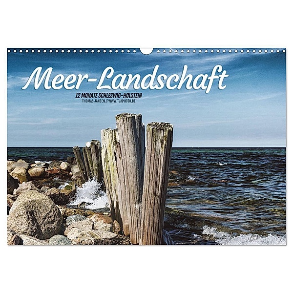 Meer-Landschaft - 12 Monate Schleswig Holstein (Wandkalender 2024 DIN A3 quer), CALVENDO Monatskalender, Thomas Jansen