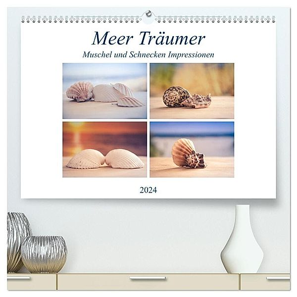 Meer Träumer - Muscheln und Schnecken Impressionen (hochwertiger Premium Wandkalender 2024 DIN A2 quer), Kunstdruck in Hochglanz, Steffen Gierok