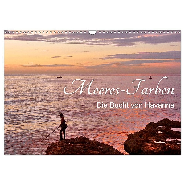 Meeres-Farben - Die Bucht von Havanna (Wandkalender 2024 DIN A3 quer), CALVENDO Monatskalender, Henning von Löwis of Menar