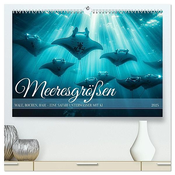 Meeresgrößen (hochwertiger Premium Wandkalender 2025 DIN A2 quer), Kunstdruck in Hochglanz, Calvendo, Kerstin Waurick