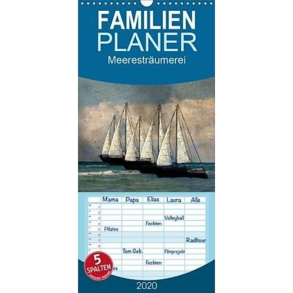 Meeresträumerei - Familienplaner hoch (Wandkalender 2020 , 21 cm x 45 cm, hoch), Anette/Thomas Jäger