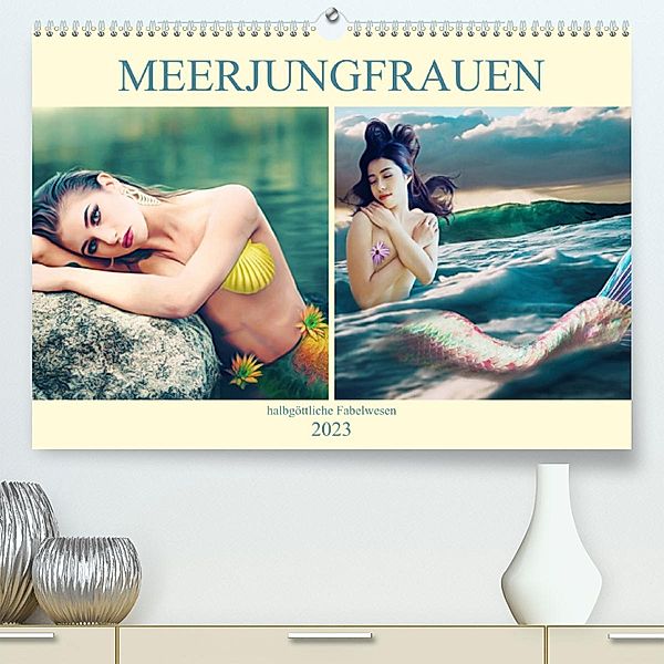 Meerjungfrauen - halbgöttliche Fabelwesen (Premium, hochwertiger DIN A2 Wandkalender 2023, Kunstdruck in Hochglanz), Liselotte Brunner-Klaus