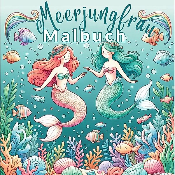 Meerjungfrauen-Malbuch mit 55 Fantasievollen Ausmalvorlagen für Mädchen!, S&L Inspirations Lounge